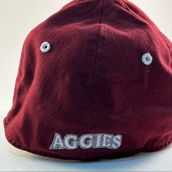 Texas A&M Youth Fitted Cap. Top of the World Fitted Cap Maroon Aggies Licensed - Picture 5 of 12